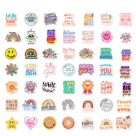 BEATRI Inspirational Stickers 50Pcs for Adults, Motivational Stickers Waterproof Vinyl for Teens Kids Teachers, Journaling Water Bottles Scrapbook Laptop Positive Quote Vinyl Stickers
