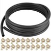 1/4 Inch ID Fuel Line Hose 10 Feet + 20Pcs