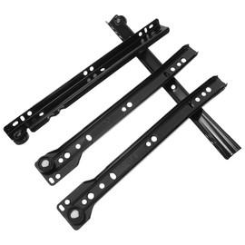 Veemoon 1set Metal Drawer Slides Under Mount for Furniture Cold Rolled Steel Dresser Drawer Glides Convenient and Track Guides