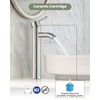 gotonovo Vessel Sink Faucet Modern Tall Bathroom Faucet Single Handle