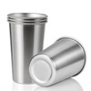 SMLIXE 4 Pack 24oz Stainless Steel Pint Cup,Healthy Unbreakable and