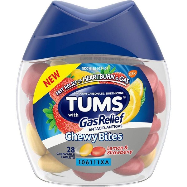 Tums Chewy Bites with Gas Relief (Pack of 6)