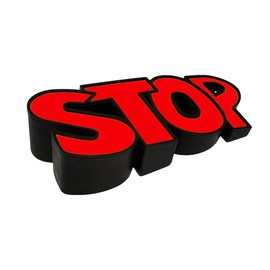 STOP Wedge Door Stop Door Window Security Windproof Protection Fingers Window Stopper, Non-slip - Home, Office, Children's Room (RED)