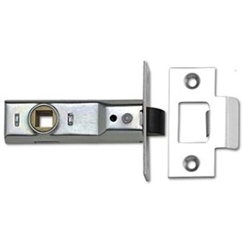 Merriway BH04347 Zinc Plated Tubular Mortice Latch, 63 mm 2.5 inch