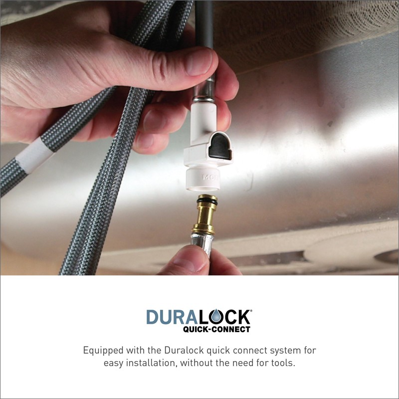 Moen Haelyn Spot Resist Stainless Single-Handle Pull-Down Sprayer Kitchen Faucet