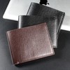 HESHPAWS Leather Wallet Card Bag Men's Fashion Wallet Short and