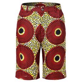 Shenbolen Men African Print Pants Dashiki Ankara Tradition Clothing(B,Medium)
