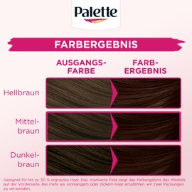 Palette Tint Cream 3-65 Velvet Brown (3 x 115 ml), Temporary Colouration without Ammonia for Gentle Grey Hair Coverage, Hair Colour for Gradual Washing, Lasts up to 28 Hair Washes