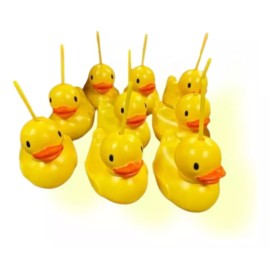 Pato Chela Paquete De 10  Vasos Para Michelada En Forma De Pato