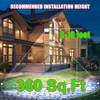 Juyace 60W LED Flood Lights Outdoor Wall Pack Light No