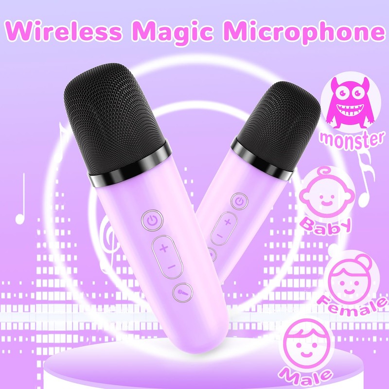 Eaever Mini Karaoke Machine for Girls 3 4 5 6