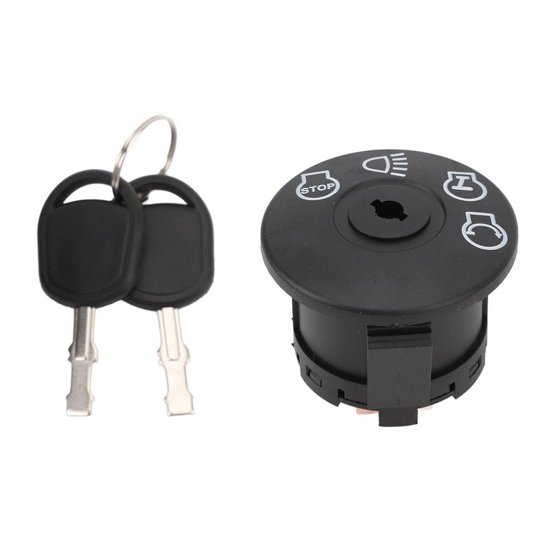 Interruptor de encendido con 2 llaves, repuesto para tractor cortacésped,