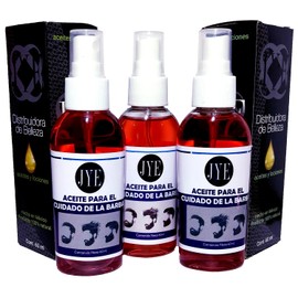 JYE Set de 3 Frascos Aceites para el Cuidado de la Barba y Bigote, Contenido por envase 60 ml