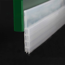 Door Draft Stopper Door Sweep Under Door Seal for Exterior/Interior Doors, Strip Under Door Draft Blocker, Soundproof Door Bottom Weather Stripping, 2" W x 39" L (Clear)
