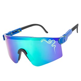 Wapreta Men and Women Baseball Sunglasses Youth Fishing Golfing Mountaineering Riding Adjustable Polarized Sunglasses (A6)