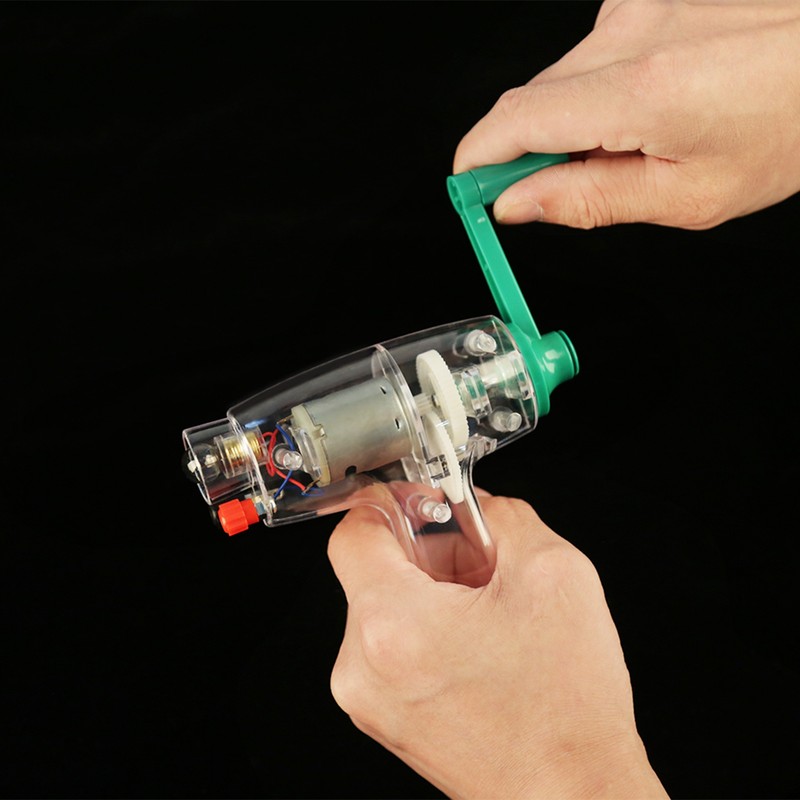 Hand Crank Driven Electricity Generator Mechanical Emergency Power Supply