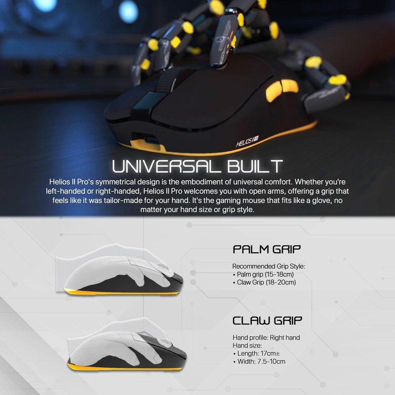 Fantech HELIOS II PRO 4K Wired / 2.4GHz Wireless, 4K