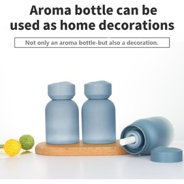 BJGZ-HC Diffuser Bottle - DIY Reed Diffuser - Essential Oils Container, 120ml, 3 Colors Available, 4.1 x 5.9 inches (blue)