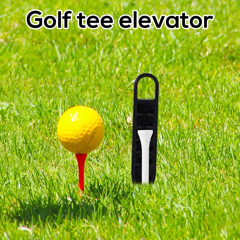 2pcs Golf Tee Height Adjuster, 6 Settings Precision Adjustable Golf