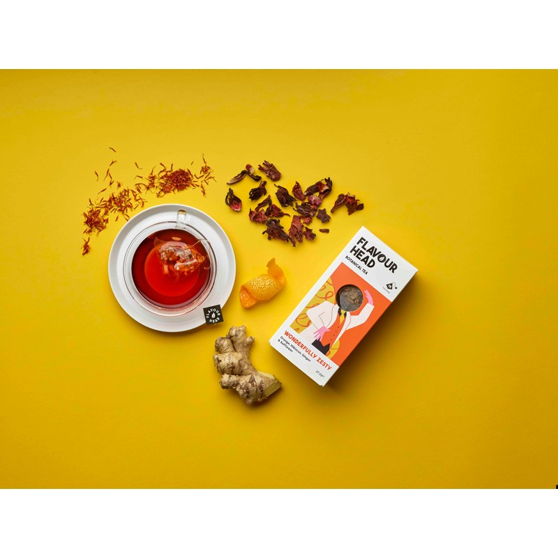 Flavour Head Wonderfully Zesty I Orange, Ginger, Hibiscus & Safflower