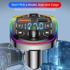 FM Transmitter Car Bluetooth Music Play 2 USB Port Charger