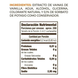 Saborizante Natural Vainilla Certificación Kosher 1lt
