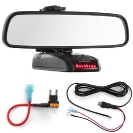 Radar Mount Mirror Mount + Direct Wire Power Cord + Mini Fuse Tap for Beltronics STI RX65 (3001401B)