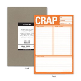 Knock Knock Crap Pad, To Do List Note Pad, 6 x 9-inches