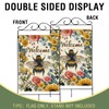 Welcome Spring Summer Bumble Bee Large Decorative House Flag