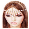 Head Jewelry ~ Hanging Crystals Head Chain Headband Goldtone Casual