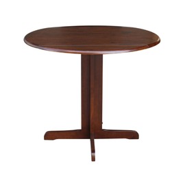 IC International Concepts International Concepts Dual Drop Leaf Dining, 36-Inch, Espresso Table