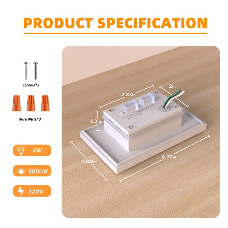 Stair Lights Motion Sensor Indoor Outdoor, 5CCT Dimmable LED Step