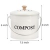 AVLA Compost Bin Kitchen Countertop, 1 Gallon Composter Pail, Food