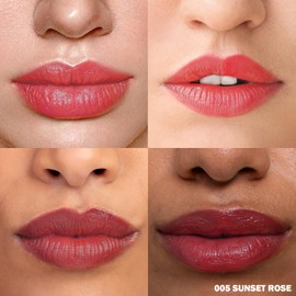 Peel Off Lip Stain NEW FORMULA - Long Lasting, Transfer Proof and Waterproof Tattoo Lip Tint, Matte Finish Lip Stain Peel Off, Infused with Vitamin E & Algin & Hydroxyacetophenone, #005 Sunset Rose