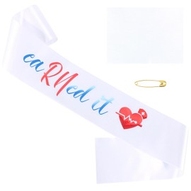 Vovii Earned It Graduation Sash for Nurse Graduation Decorations, White Glitter Sash with Foil for RN Nursing School Grad Gifts Party Supplies for Her