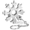 18-in-1 Snowflake Multi Tool, Portable Stainless Multi-Tool, Compact Snowflake Tool