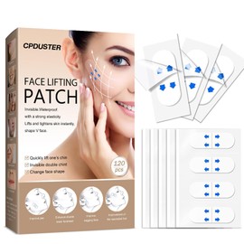 CPDUSTER Face Lift Tape, 120 Pcs Face Lift Tape Invisible, Neck Face Facial Lifting Tape Instant Stickers - Makeup Tape Instant Face Lift Neck Tape Face Tape