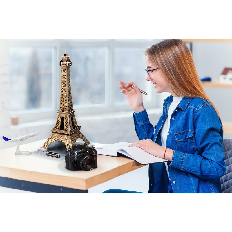 Party town C044H Eiffel Tower Adult and 3D Puzzle Blue