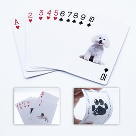BKBNSJ 2 Decks Dog Playing Cards, Dog Card Games, Dog Poker Cards, Dog Deck of Cards