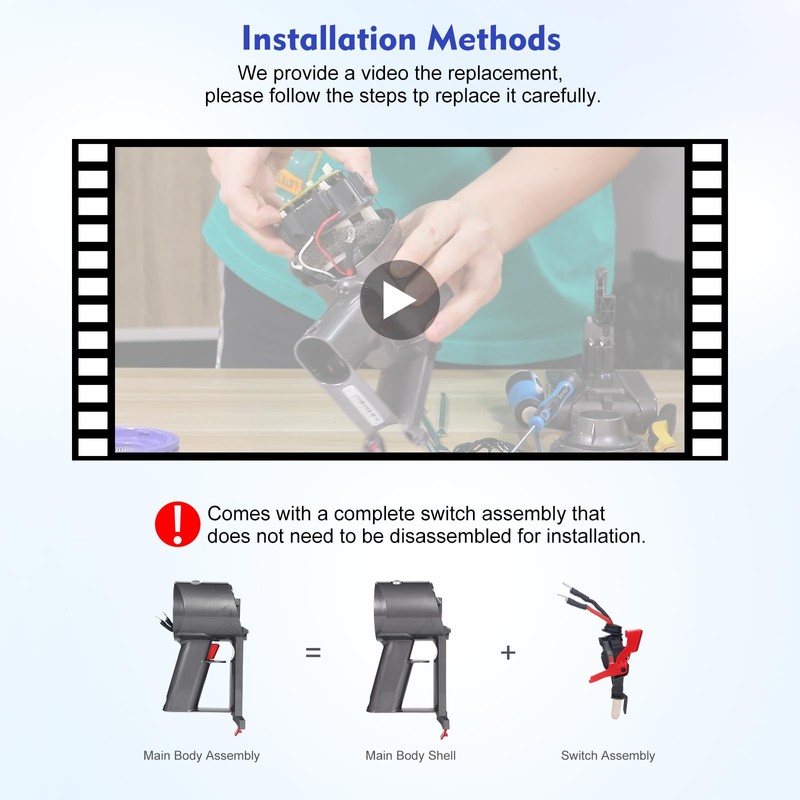 Main Body Assembly Housing Replacement for Dyson V7 SV11 Absolute
