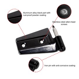 ETL INDUSTRIES Door Hinges Kit for Jeep Wrangler JK JKU 2007-2018 4 Door, Interior and Outside 4 Door Hinges