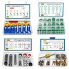 Easily 4 Set Car A/C Valve Core R134a Kit, 9