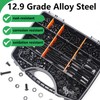 Twidec/633PCS M6 Bolt Assortment Kit 12.9 Grade M6x10/12/14/16/20/25/30/35/40/45mm Button Head