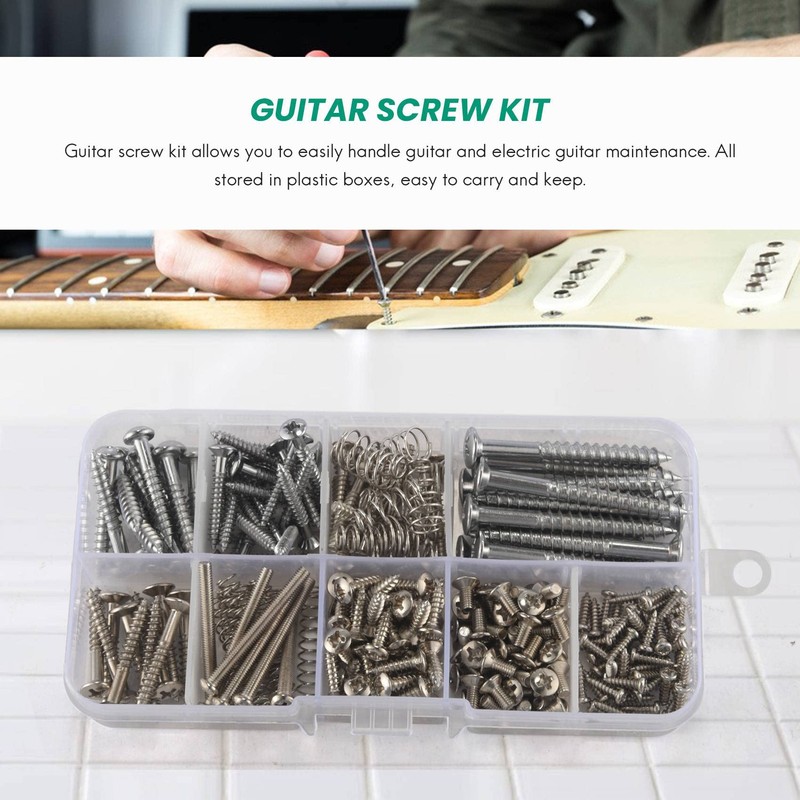 Dovhmoh 204 Pcs Guitar Screw Kit Set of 9 with