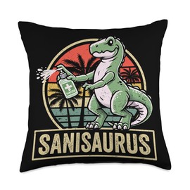 Germaphobe anti-germ hand sanitizer Throw Pillow