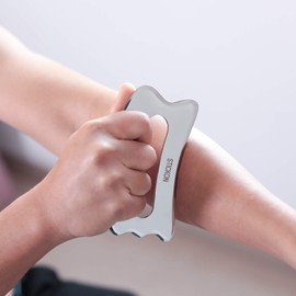 Herramienta de masaje de rascado Gua Sha de acero inoxidable – Pegkon IASTM Tools gran herramienta de movilización de tejidos blandos (STICKON-05)