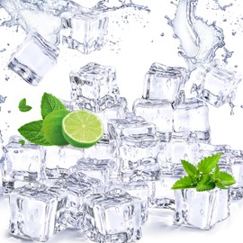 DOMESTAR 100PCS Clear Vase Fillers, Acrylic Fake Crushed Ice Cubes Fish Tank Vase Centerpiece Party Table Scatter Props Display