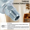 ChillWaves Iron Air Hose Fitting, 1/4" NPT Male 2 Lug