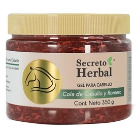 Secreto Herbal Gel Fijador para el Cabello con Cola de Caballo y Romero 350 Gr