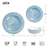 AELS Melamine Dinnerware Set of 12 Pcs, Dinner Dishes Set